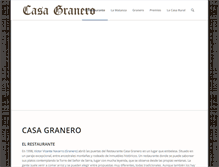 Tablet Screenshot of casaruralgranero.com